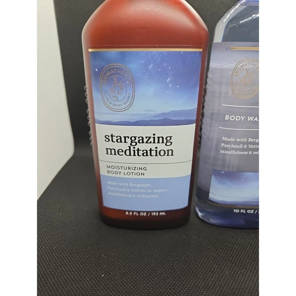 Bath & Body Works STARGAZING MEDITATION BODY LOTION, BODY WASH & FOAM BATH HB10